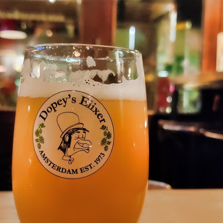 Beer in Dopey's Elixer, Amsterdam